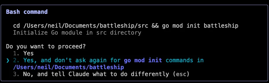 Claude Asking Permission