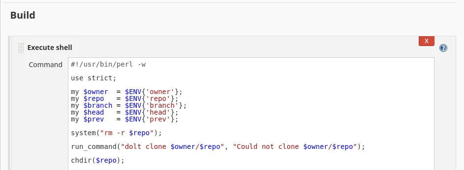 Entering the build script