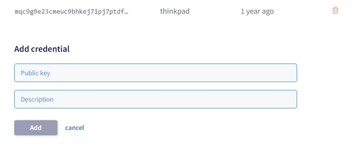 dolthub key management GUI