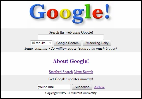 Google Homepage