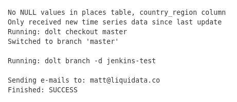 A successful CI job. Hooray!