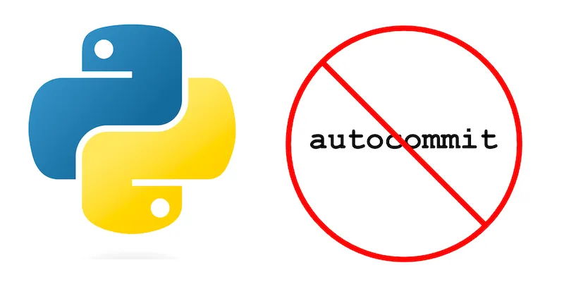 Python autocommit off