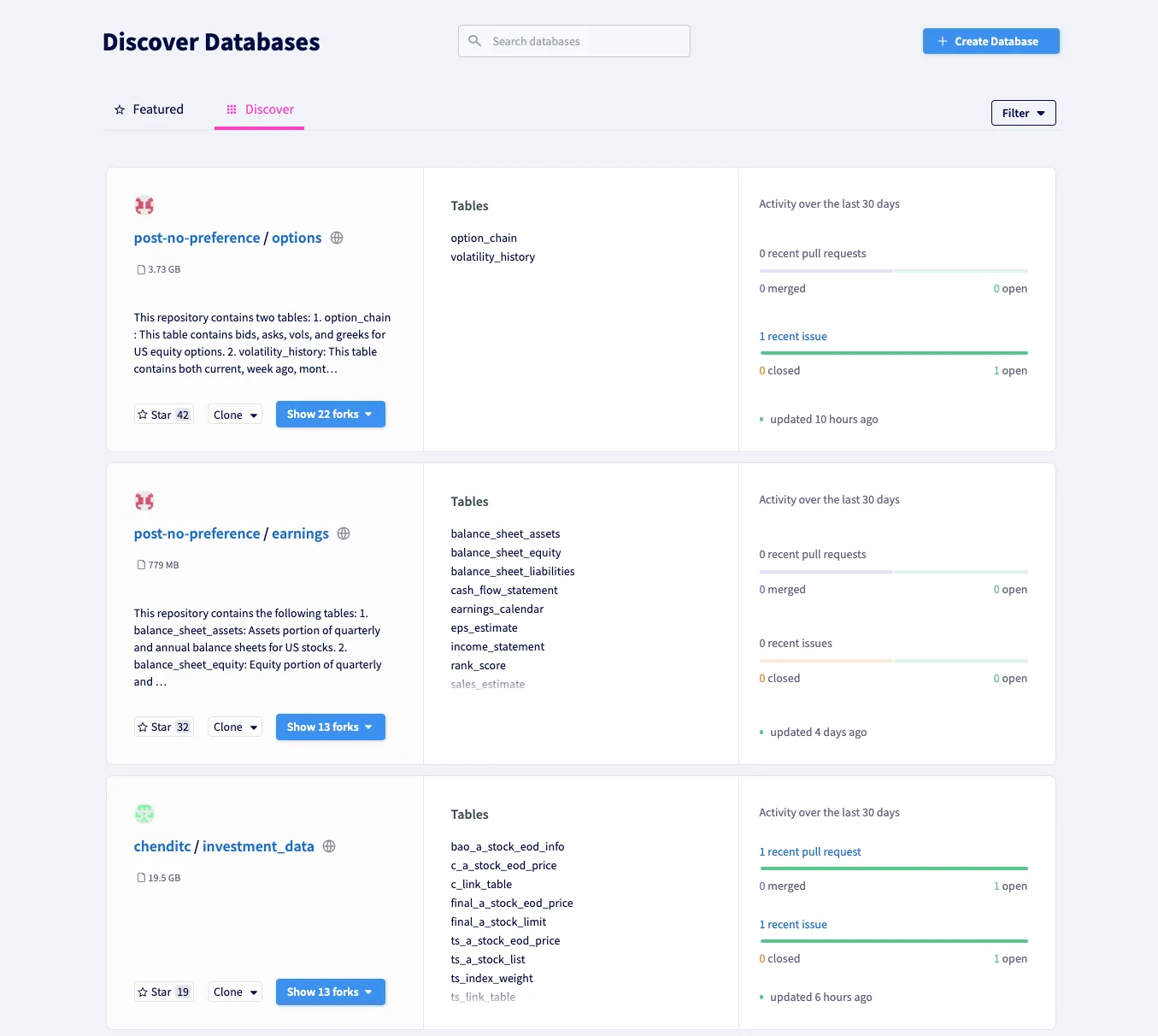 Discover Page