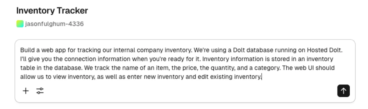 v0.app: New Project Button