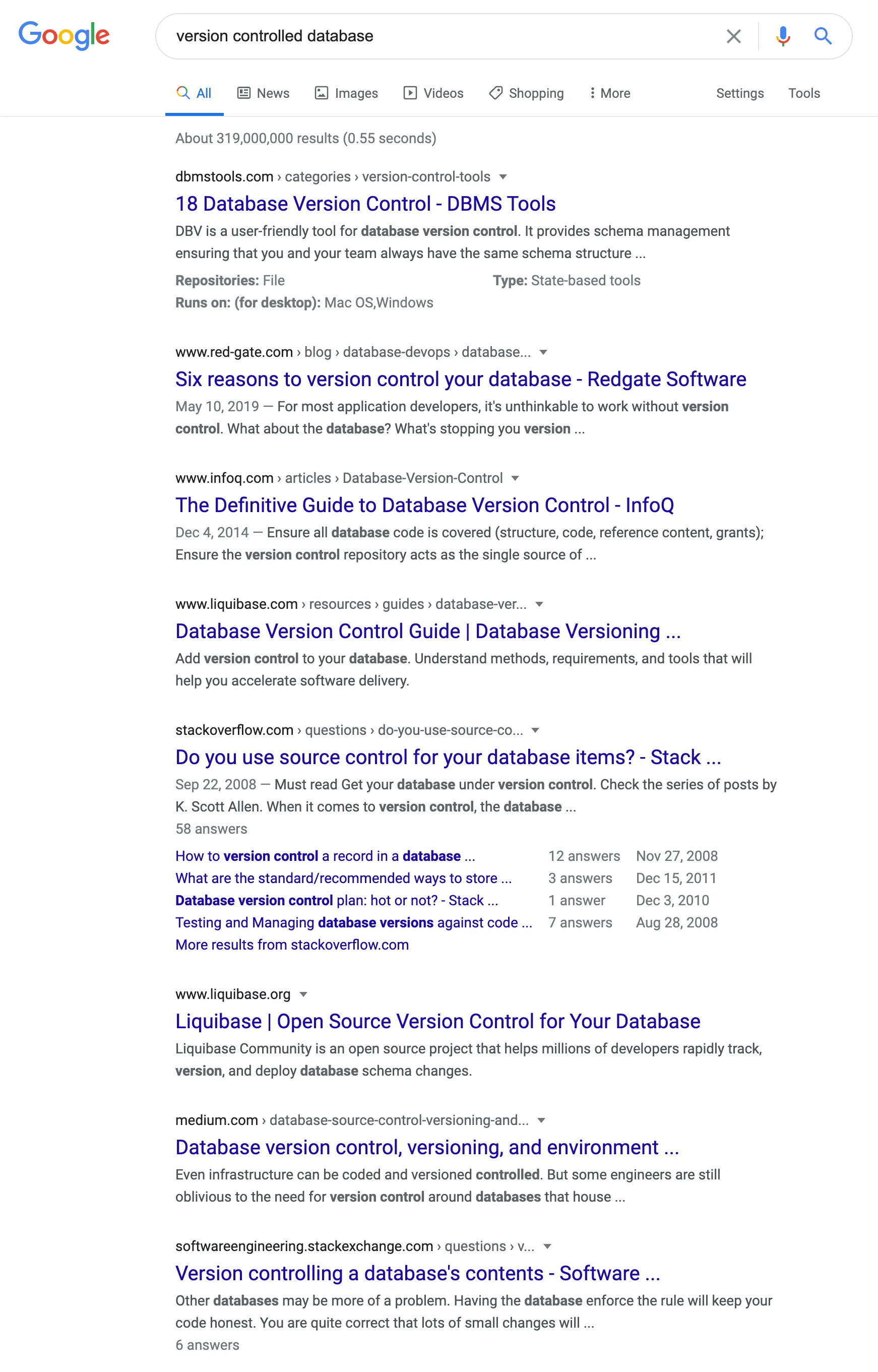 Search Results for "version controlled databases"