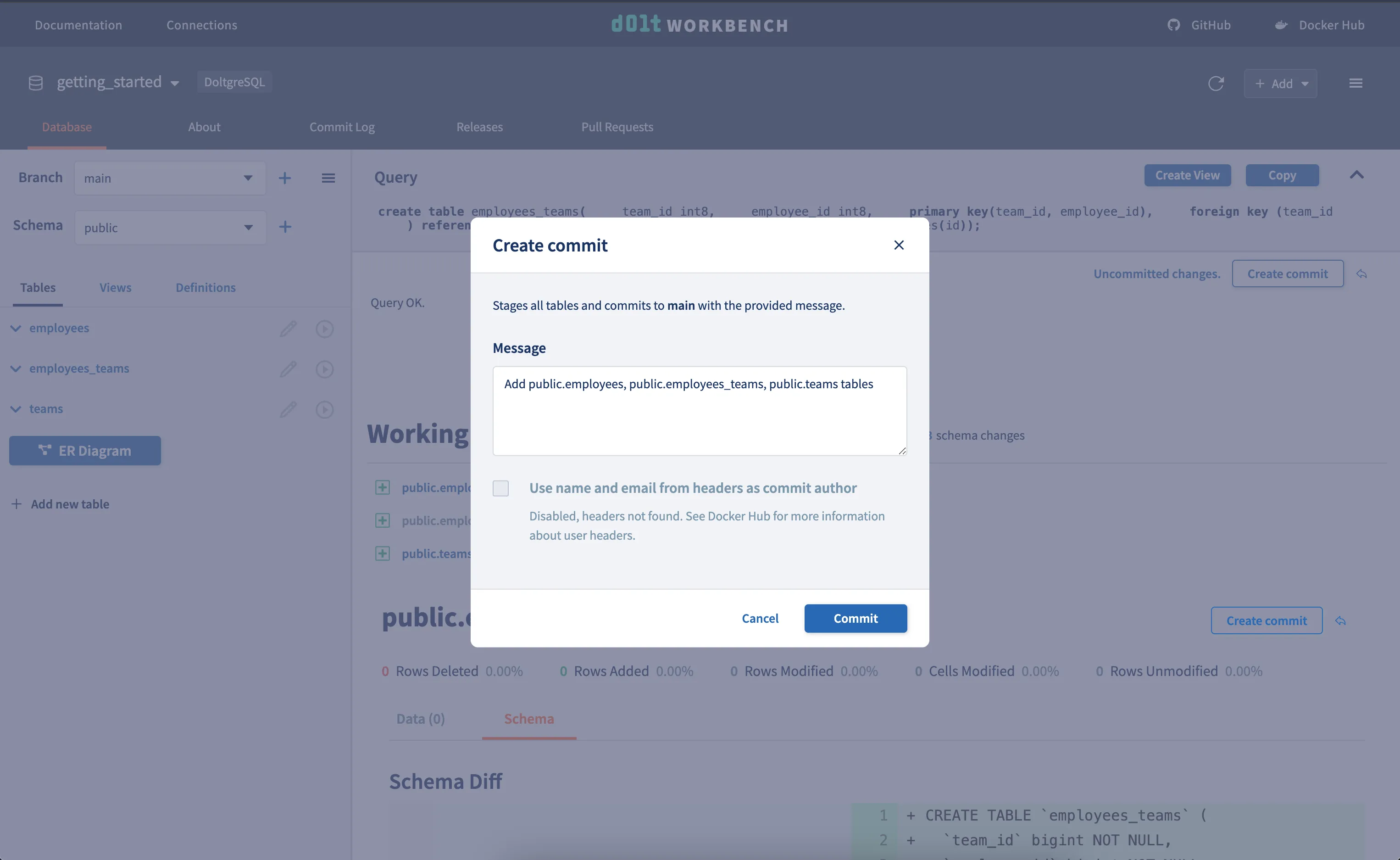 Create commit