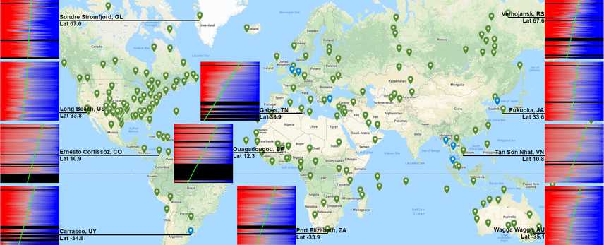 70 years of air temperature data map preview