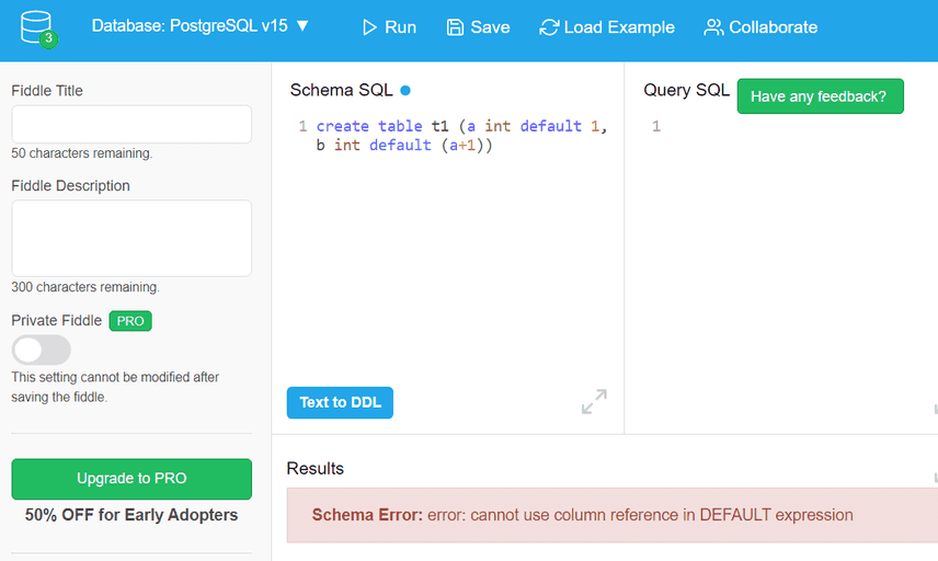 postgres column defaults