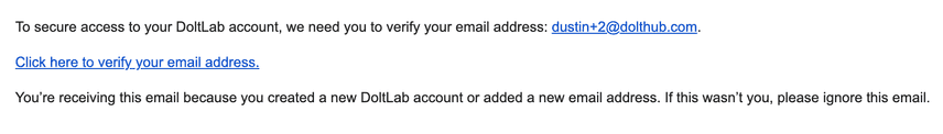 Default verify email