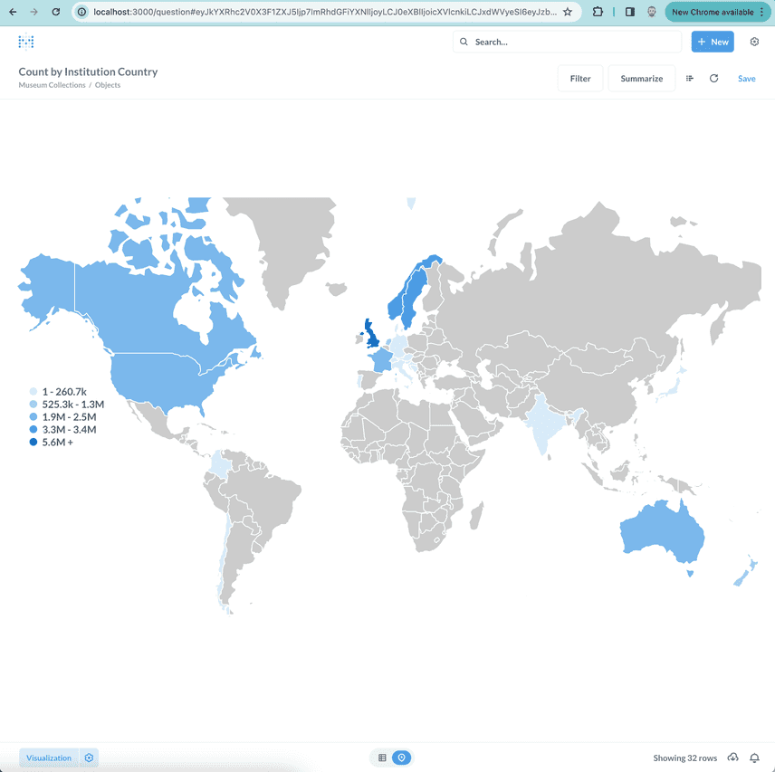 Metabase Map