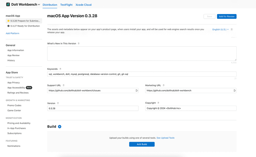 New Mac app version