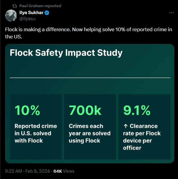Flock Safety Tweet