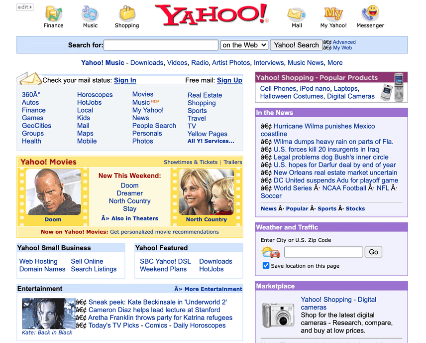 Yahoo in 2005