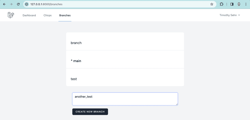 Laravel Branch Creation