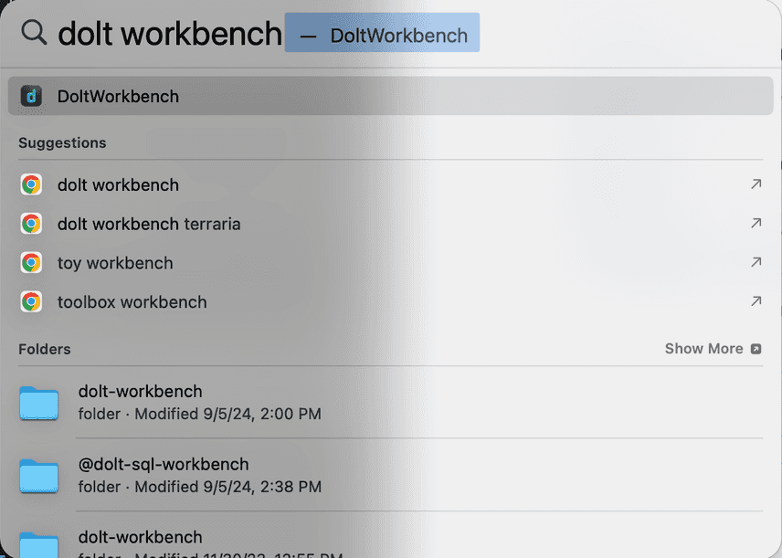 Workbench Start