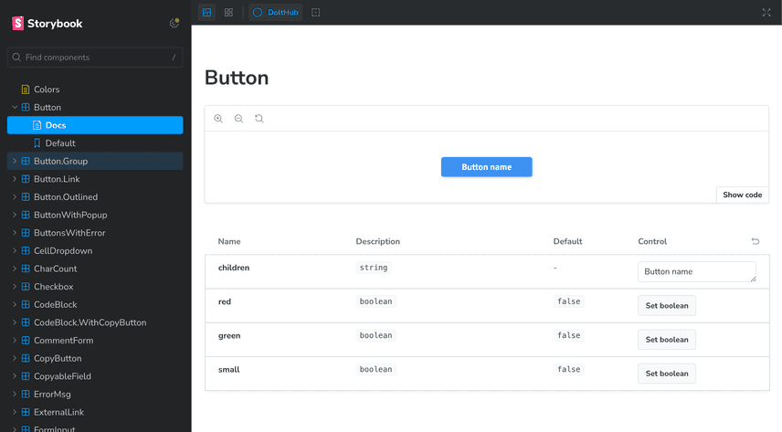 Default button