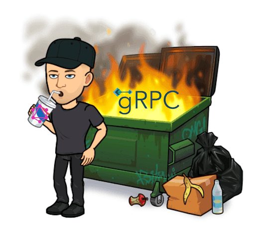 Matt is not concerned with the gRPC web clients