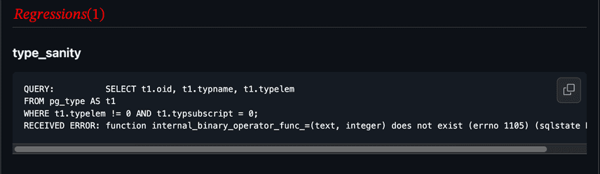 regression example