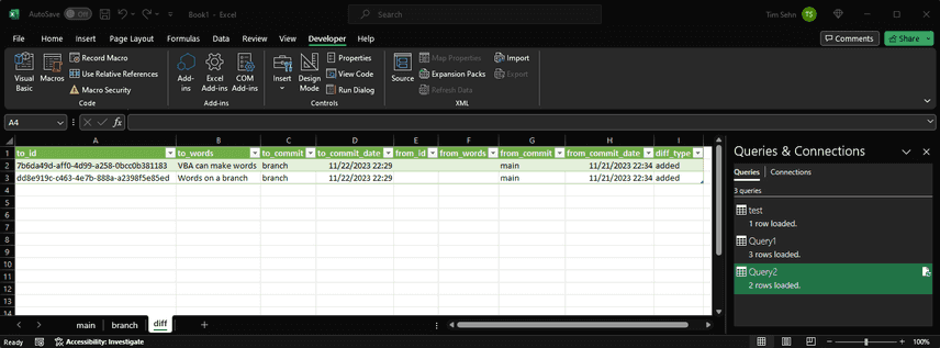 VBA Diff Sheet