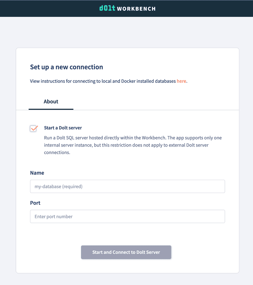 Local Server Option
