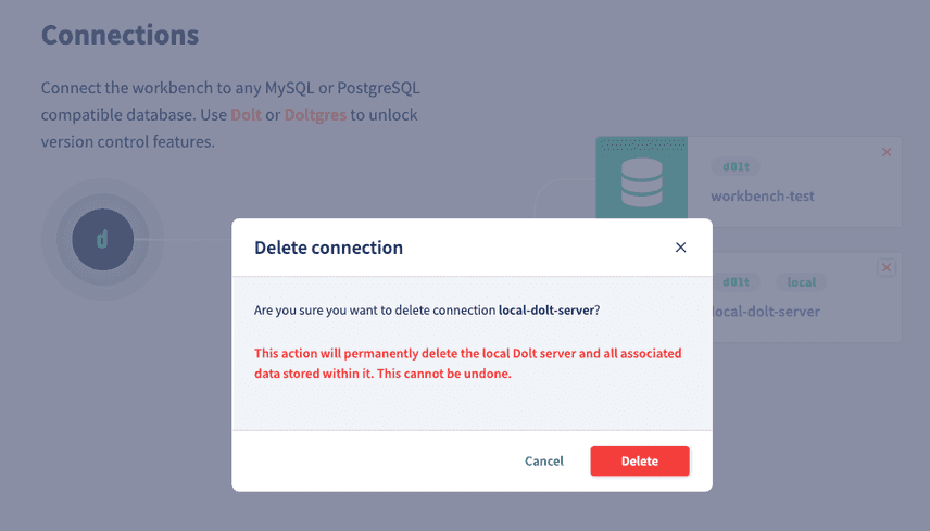delete local server