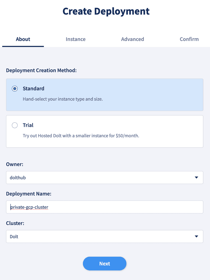 Create Deployment