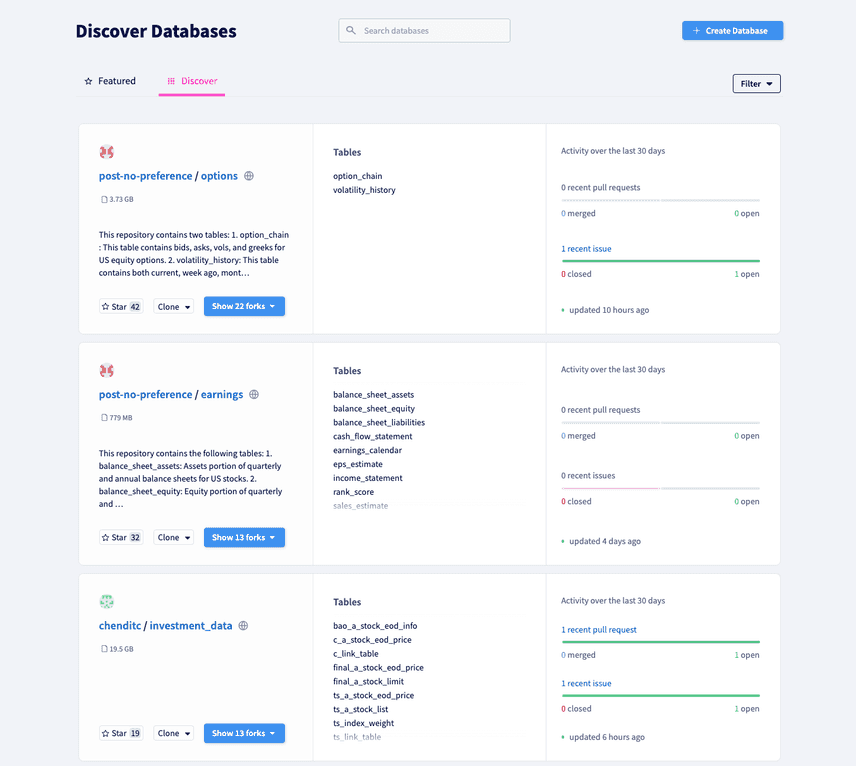 Discover Page
