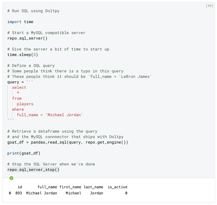 Read Using SQL