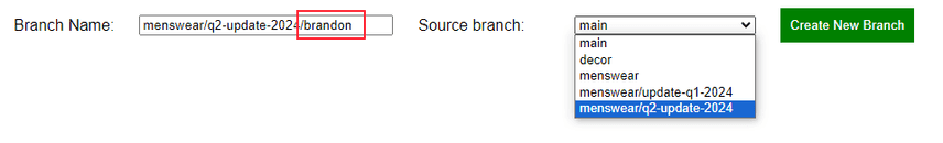 new branch