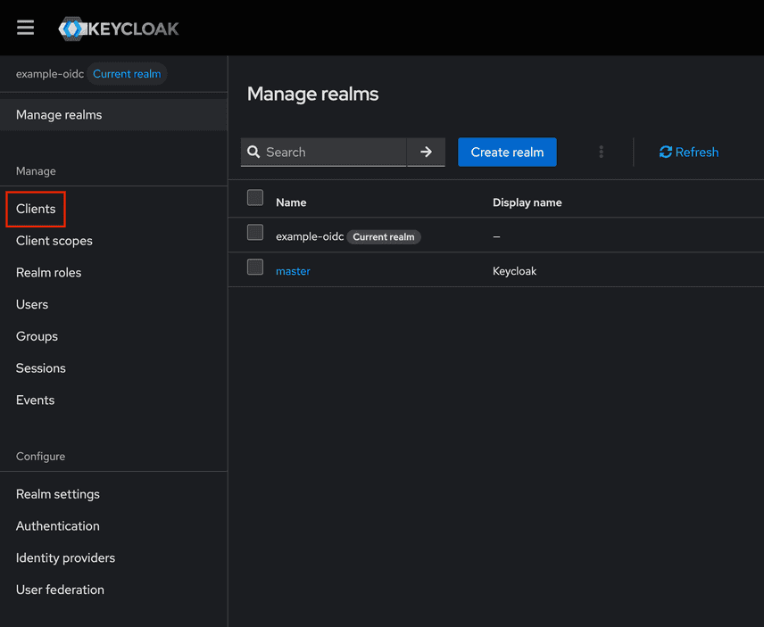 Keycloak clients